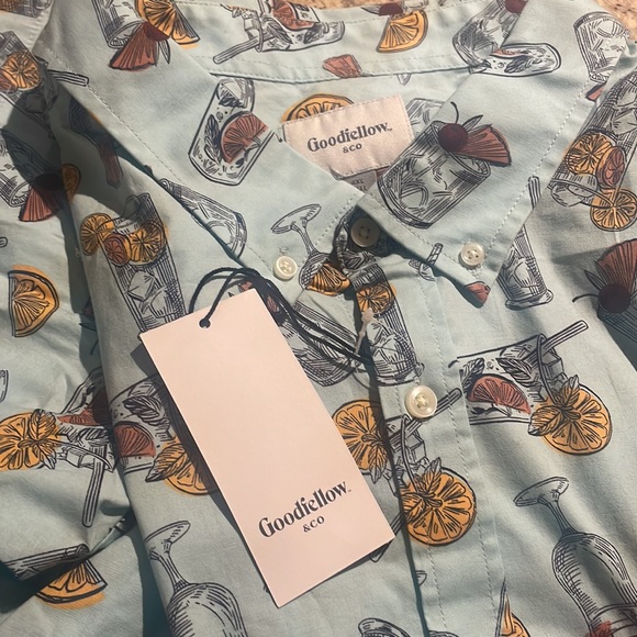 GOODFELLOW & CO. DRINKS SHIRT, NWT, BIG/TALL - Picture 3 of 4